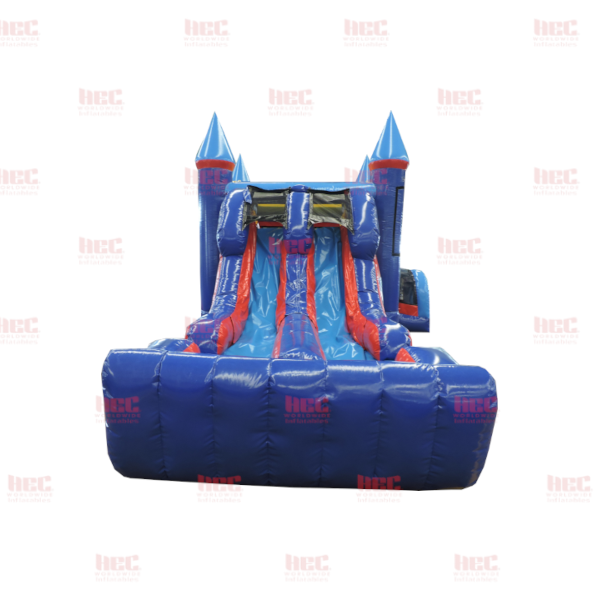 Piscina inflable de doble carril combinada modular JF, húmeda y seca