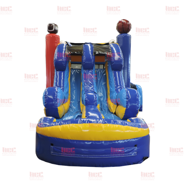 Modular BT Sport Combo Double Lane Inflated Pool Wet/Dry