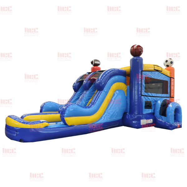 Modular BT Sport Combo Double Lane Inflated Pool Wet/Dry