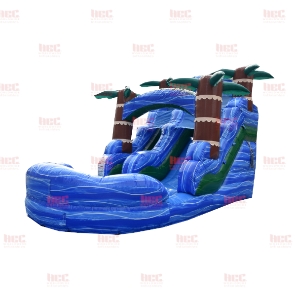 13 Foot Blue Hurricane® Single Lane Inflated Pool