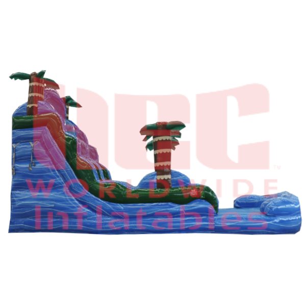 18 Foot Blue Hurricane® Single Lane Inflated Pool