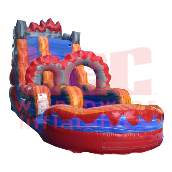 18 Foot Lava Surge Single Lane Inflated Pool