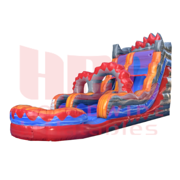 18 Foot Lava Surge Single Lane Inflated Pool