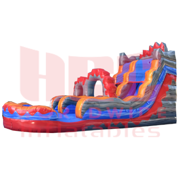 18 Foot Lava Surge Single Lane Inflated Pool