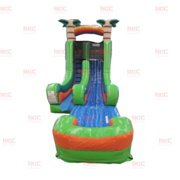 Piscina inflable de un solo carril Tropical Splash 