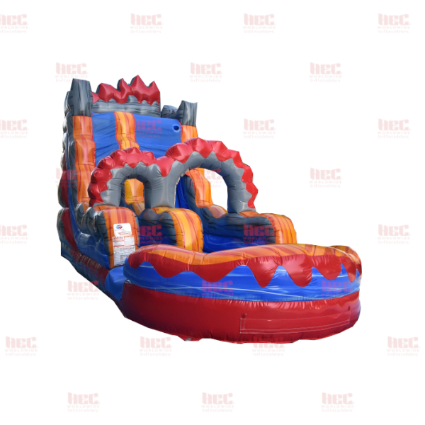 18 Foot Lava Surge Single Lane Inflated Pool