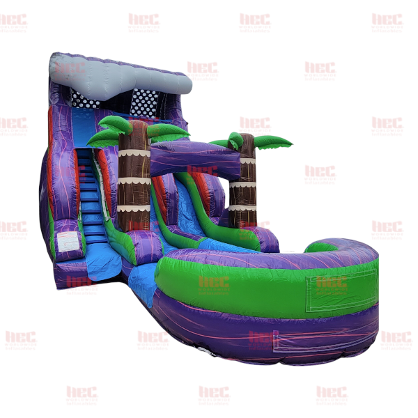18 Foot Purple Plummet DL Slide