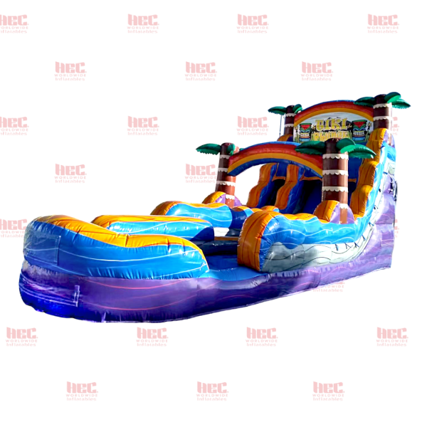 18 Foot Tiki Plunge® Double Lane Inflated Pool Extended Lane MP