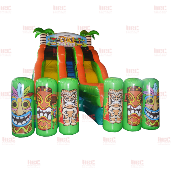 Tiki Island™ XL Double Lane Inflated Pool