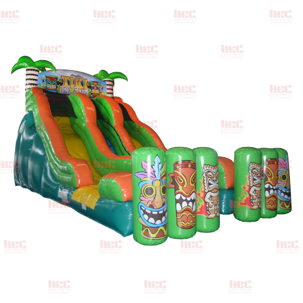 Tiki Island™ XL Double Lane Inflated Pool