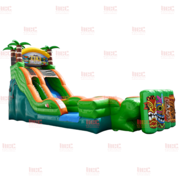 Tiki Island™ XL Single Lane Inflated Pool