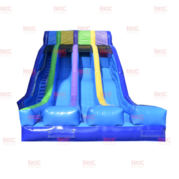 20 Foot Triple Splash Slide Three Lanes