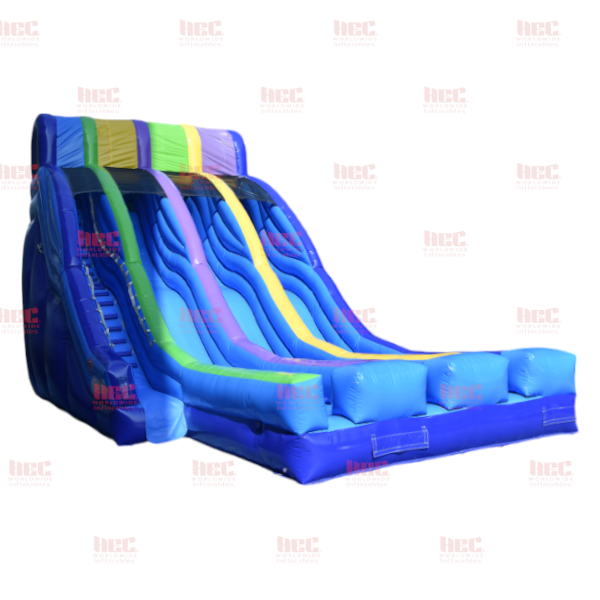 20 Foot Triple Splash Slide Three Lanes