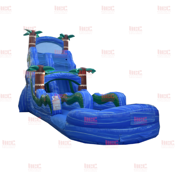 Piscina inflable de un solo carril Blue Hurricane® de 22 pies 