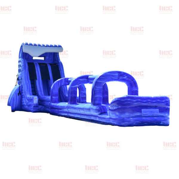22 Foot Pipeline Double Lane Inflated Pool With Slip and Slide