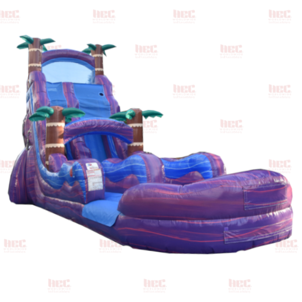 22 Foot Purple Hurricane® Single Lane Inflated Pool