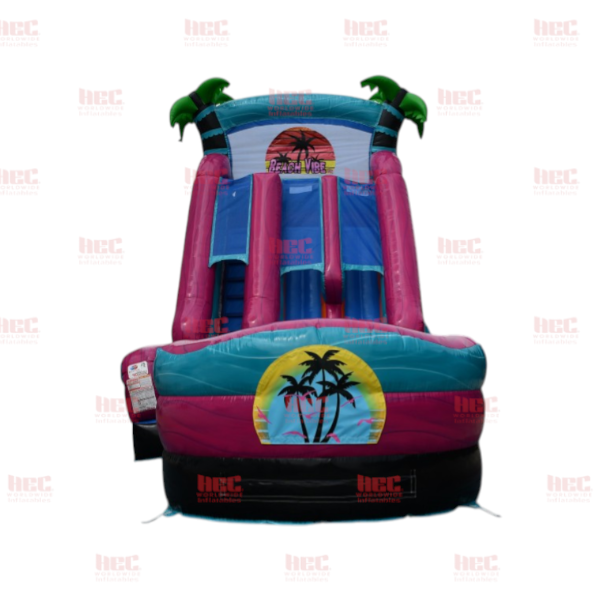 22 Foot Beach Vibe Double Lane Inflated Pool No Theme
