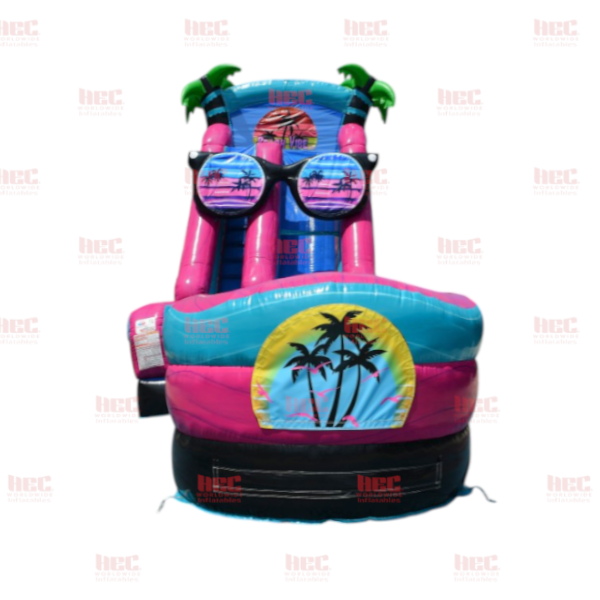 22 Foot Beach Vibe Single Lane Inflated Pool