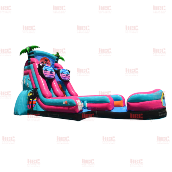 22 Foot Beach Vibe Single Lane Inflated Pool