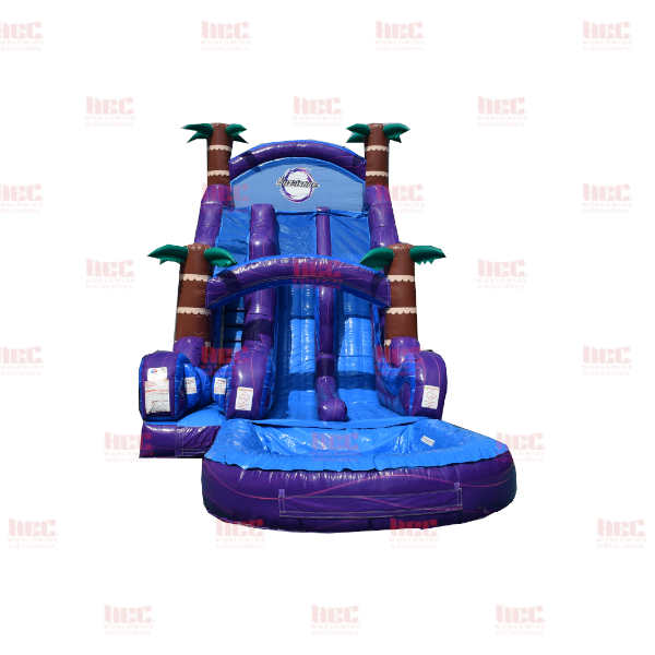 22 Foot Purple Hurricane® Double Lane Deep Pool RS