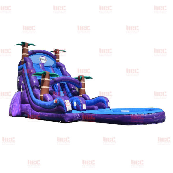 22 Foot Purple Hurricane® Double Lane Deep Pool RS