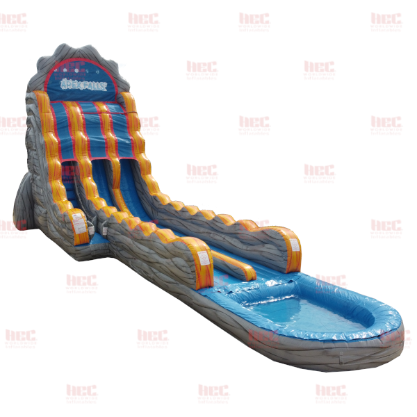 24 Foot Apex Falls Slide Double Lane Deep Pool