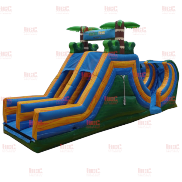 30 Foot Jungle Trek Rock Climb Slide with Rampage End Wet and Dry