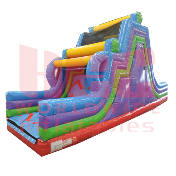 34 Foot Rock Climb Slide with Warped Wall Standard (5) Colors