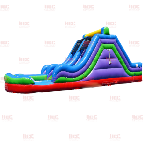 34 Foot Rock Climb Slide Inflated Pool  Standard (5) Colors Wet and Dry