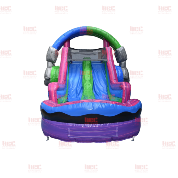 45 Foot Gamer Obstacle Course Inflated Pool Elevated Floor Wet and Dry