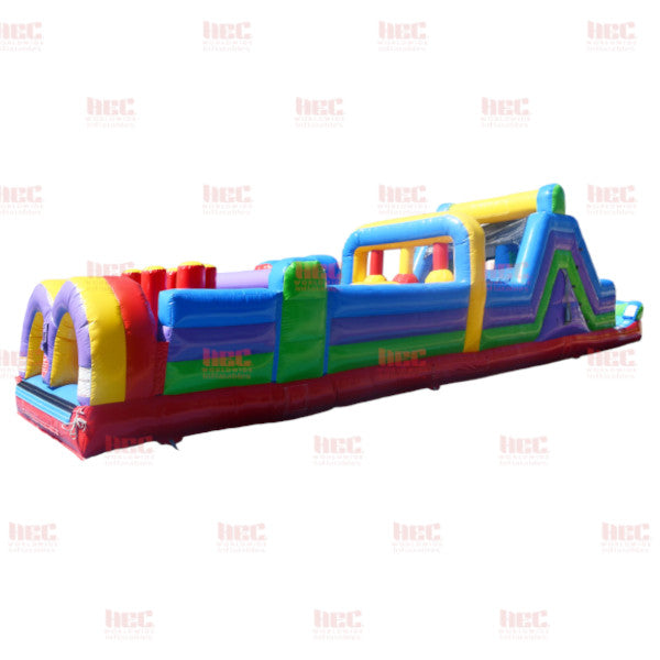 45 Foot Obstacle Course Inflated Pool Standard (5) Colors Wet and Dry