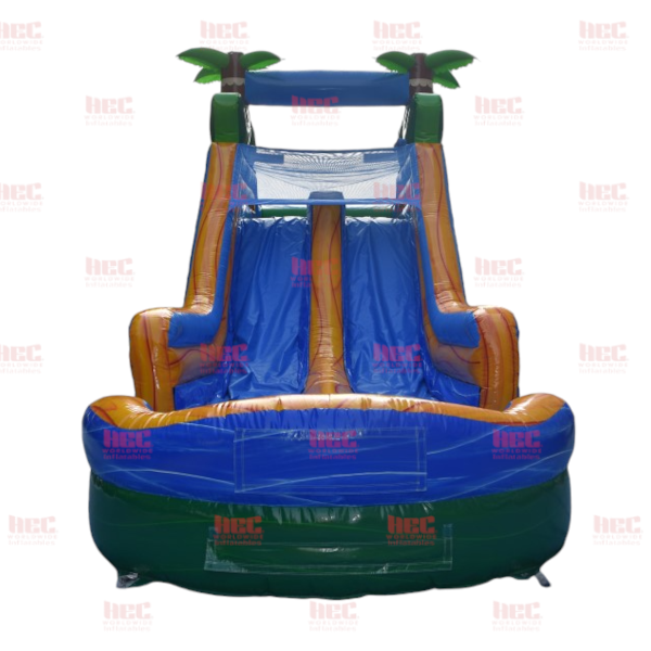 45 Foot Jungle Trek Obstacle Course Inflated Pool Elevated Floor Wet and Dry