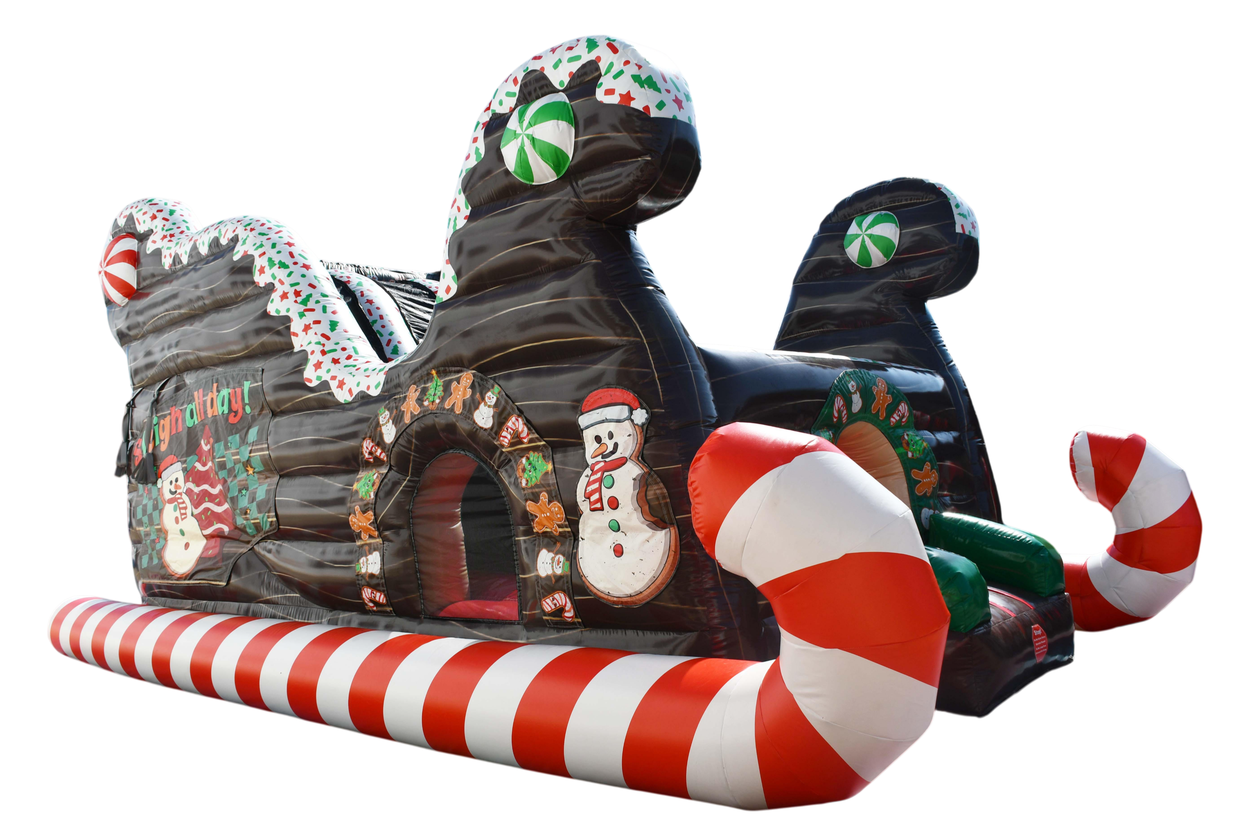Gingerbread Sleigh Double Lane Slide