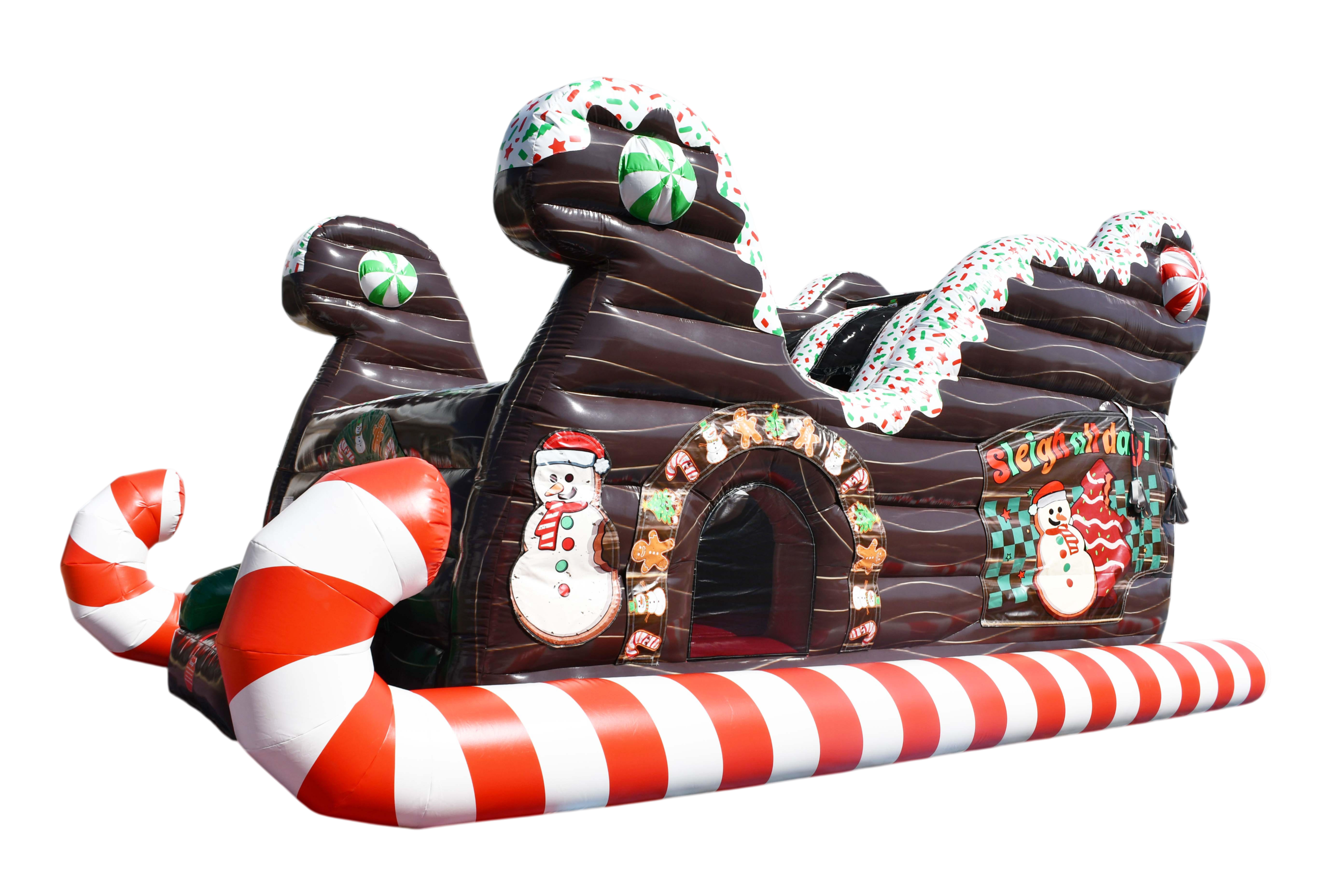 Gingerbread Sleigh Double Lane Slide