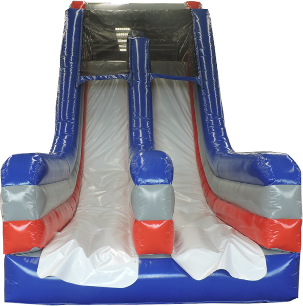 34 Foot Rock Climb Slide with Warped Wall Patriot Challenge™