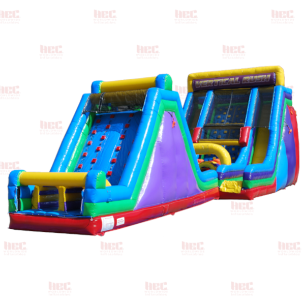 58 foot Vertical Rush-Rock Climb Slide
