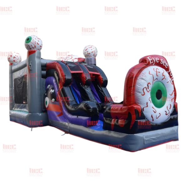 Piscina inflable de doble carril combinada Avalanche, húmeda y seca 