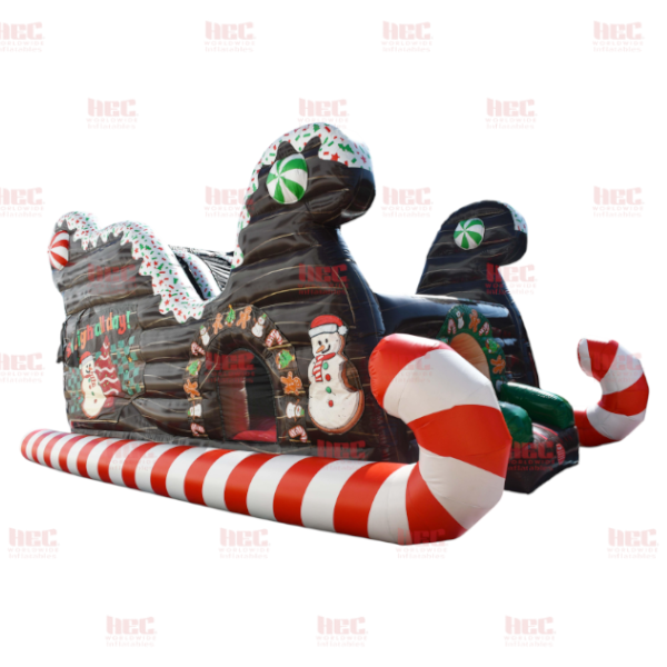 Gingerbread Sleigh Double Lane Slide