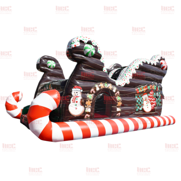 Gingerbread Sleigh Double Lane Slide