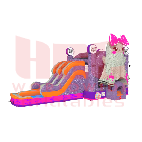 Piscina inflable de doble carril combinada Avalanche, húmeda y seca 