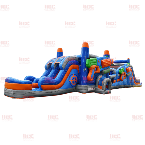 75 Foot Hyper Blast Obstacle Combo Wet/Dry