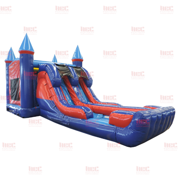 JF Modular Combo Double Lane Inflated Pool Wet and Dry