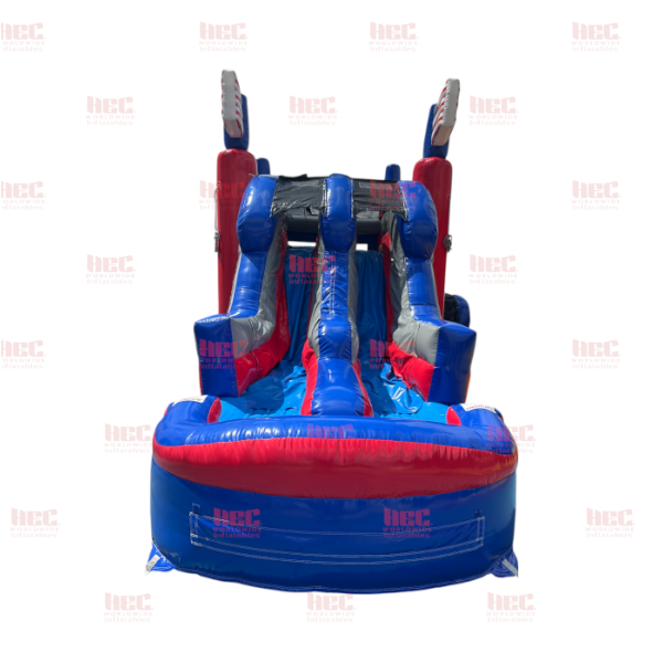 Piscina inflable de dos carriles Beach Vibe Combo, húmeda y seca 