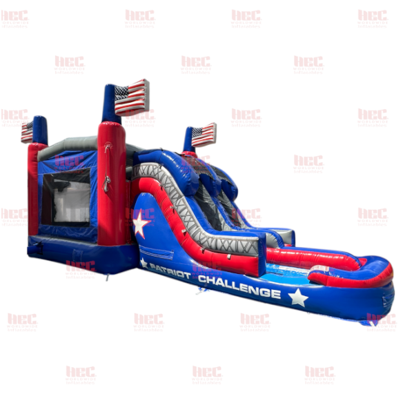 Piscina inflable de dos carriles Beach Vibe Combo, húmeda y seca 