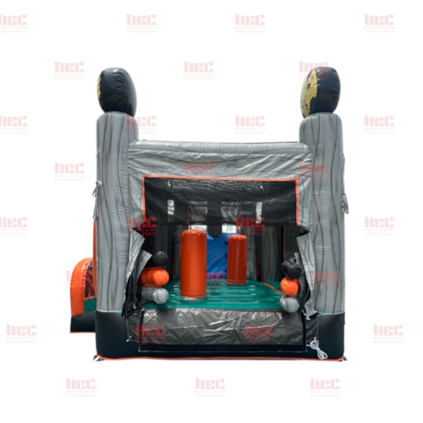 Pumpkin Combo Double Lane Inflated Pool Wet/Dry