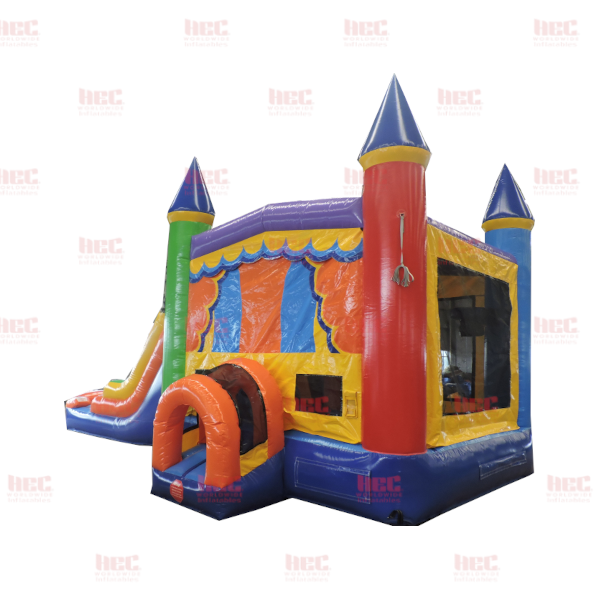 Rainbow Castle Combo Wet/Dry | HEC-Worldwide.com | Orlando, FL