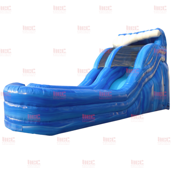 17 Foot Rip Curl™ XL Single Lane Inflated Pool Marble Blue