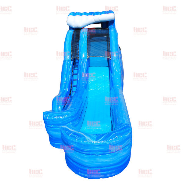 17 Foot Rip Curl™ XL Single Lane Inflated Pool Marble Blue