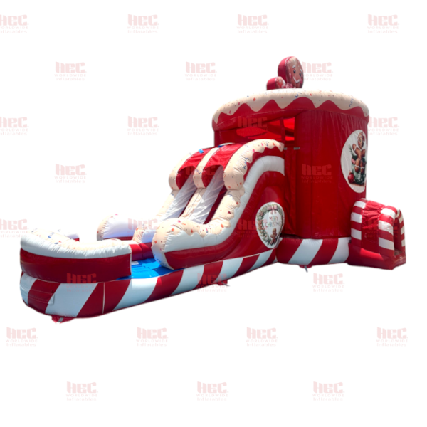 Piscina inflable de doble carril combinada Avalanche, húmeda y seca 